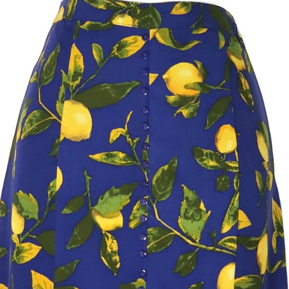 Gianni Bini Blue Ruffle Hem Maxi Skirt Size S - Picture 3 of 6